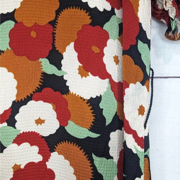 Rails Floral Midi Dress - Red, Black, White - Picture 9 of 11